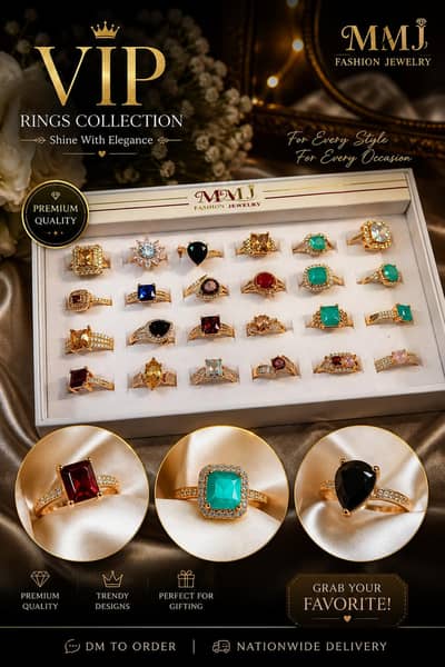 Fancy Artificial Rings for Women | Stylish Stone Rings Collection