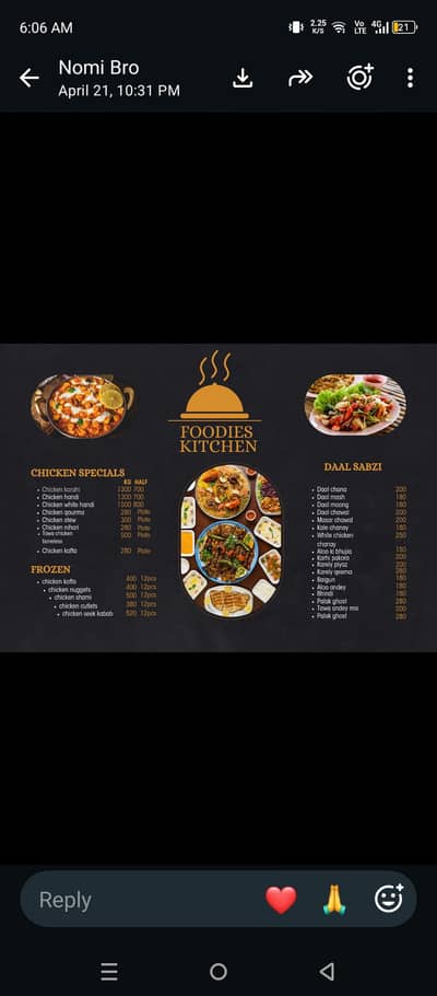foodies kitchen home made food