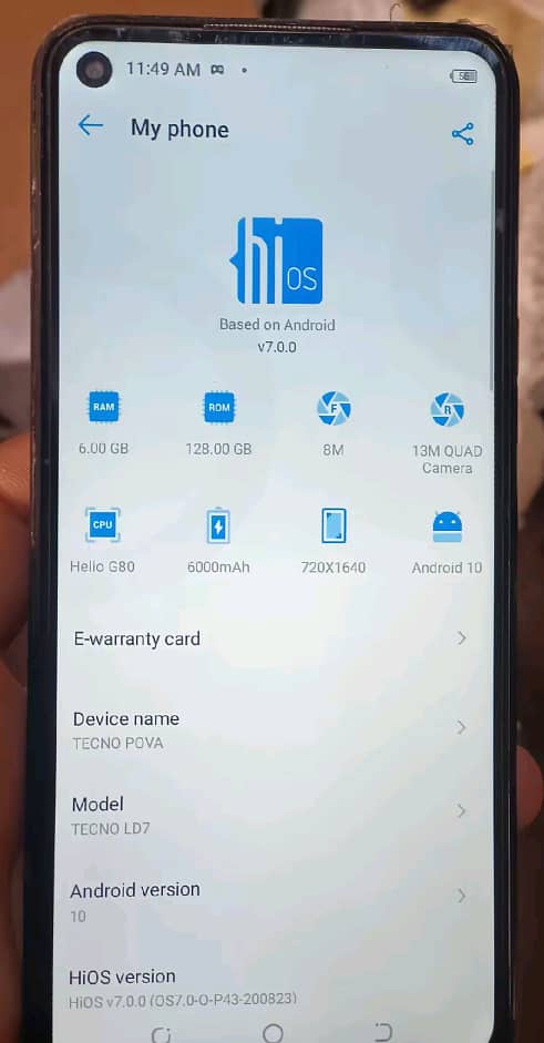 Tecno POVA 7 3
