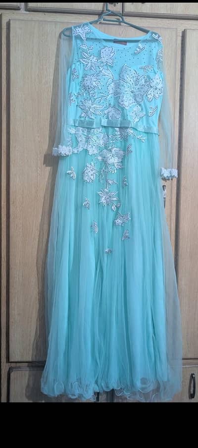 aqua color maxi