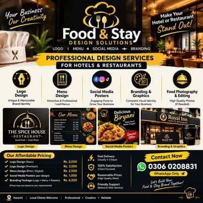 Professional Logo Design for Restaurants & Hotels