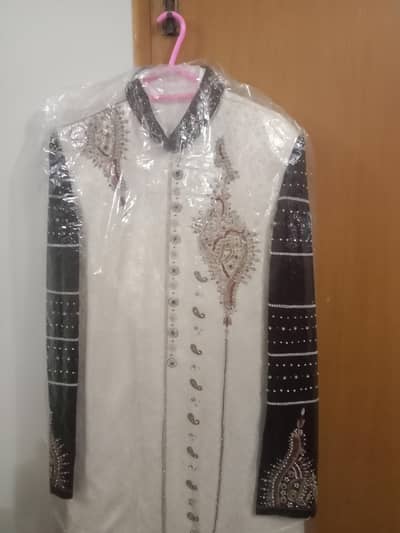 Embroidery sherwani complete set for sale