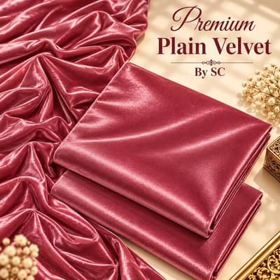 PREMIUM PLAIN INDIAN VELVET