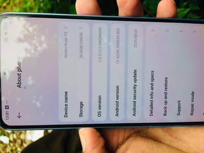 Xiaomi Redmi Note 13 complet box 16/256