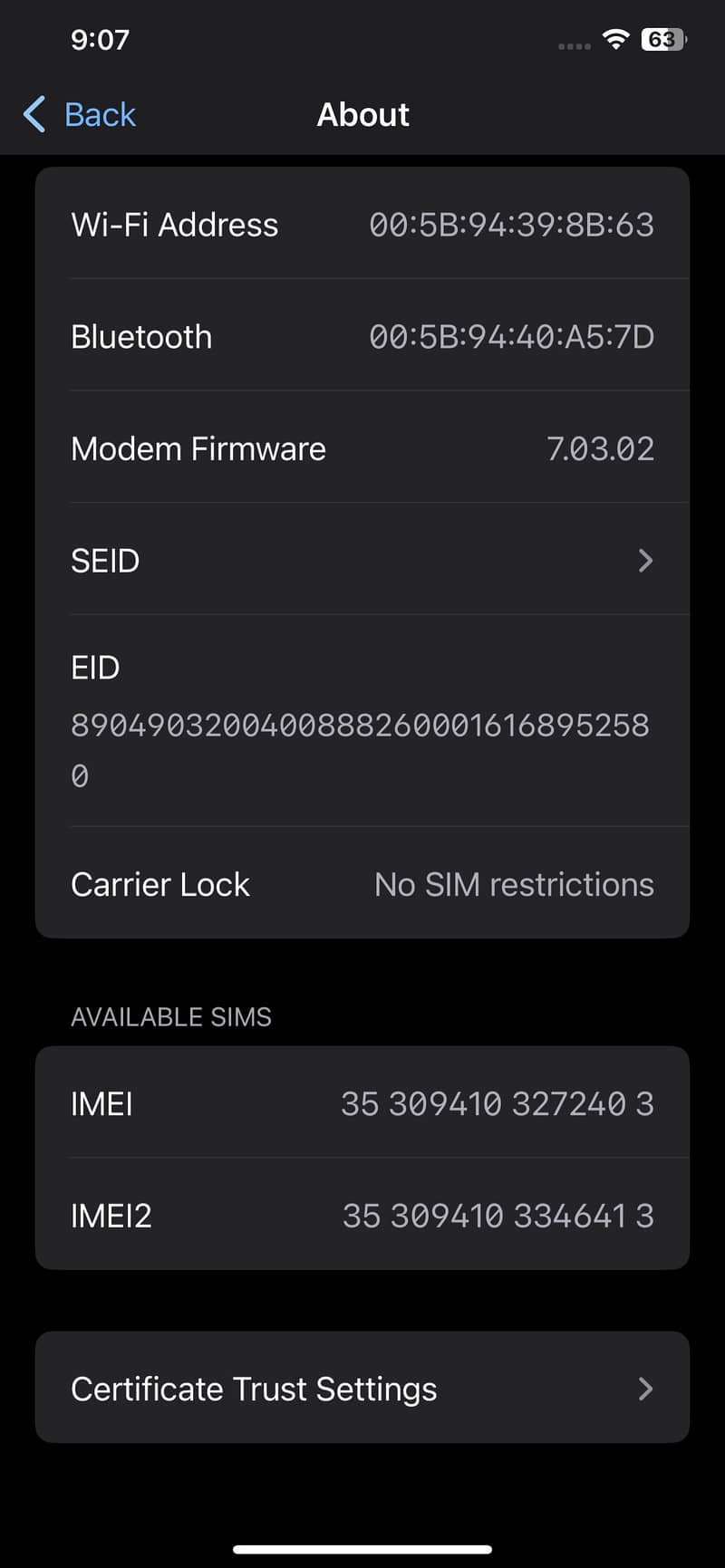 Apple iPhone XS Max 8