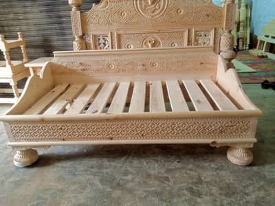Swati Woods (Feuch) Handmade Sofa Bed WithOut Foam