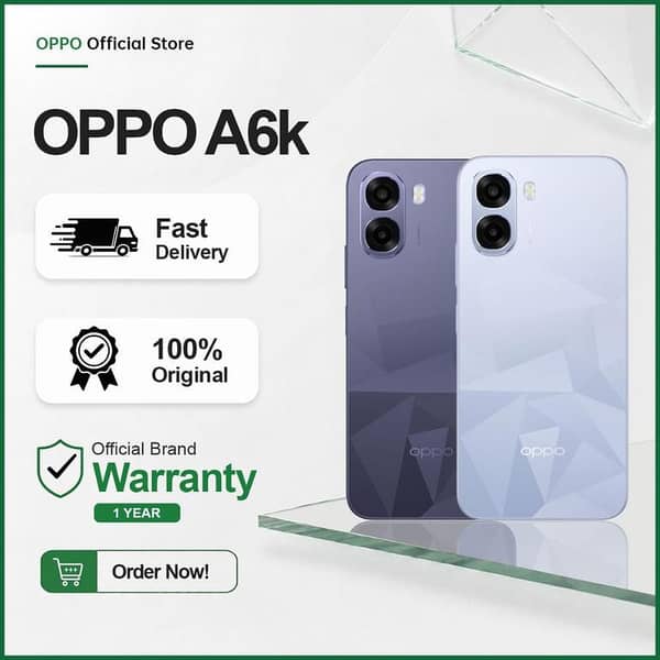 OPPO A6k | 8GB RAM + 128GB ROM
