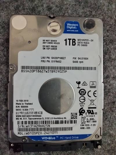WD Blue 1TB Hard Drive 2.5 Inch SATA – Laptop HDD