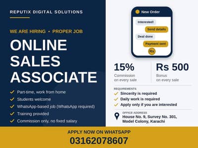 Online Part Time Job in Karachi | WhatsApp Sales | Students Apply
