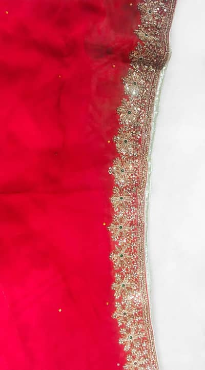 bridal red lehnga with choli,worn once,size M, kbirwala