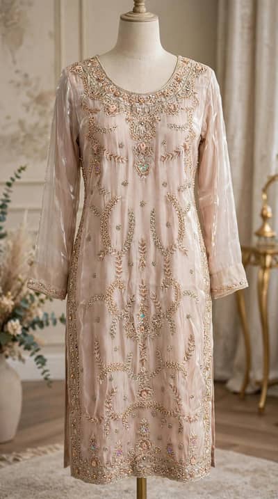 4bridal party wear Dresses used long shirt with Farshi lehenga