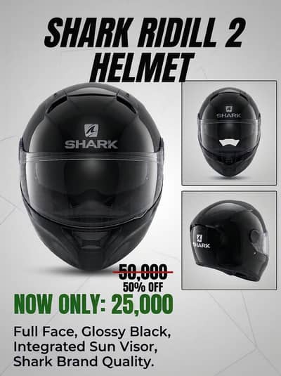 Full Face Helmet Shark Skwal 2 / D-Skwal 2 ridill series