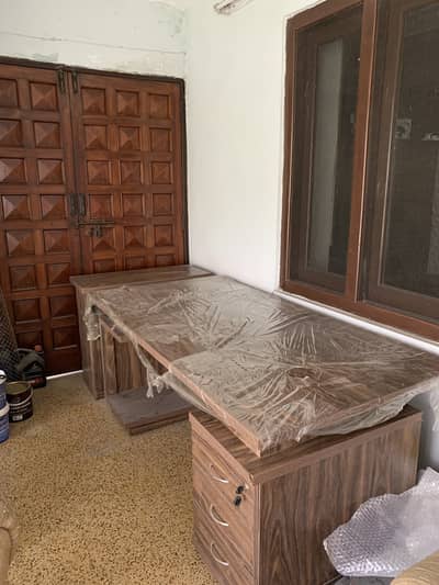 Big Office Table + Side Table -- Brand New