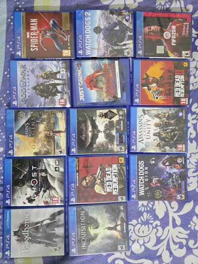 PS4 Games (like brand new) Rates in Description