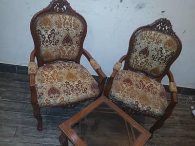 Wooden Room/Office Chairs with Table
