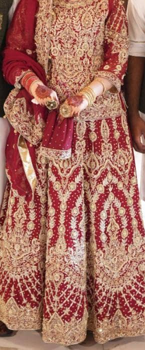 Reddish Mehroon Bridal Lehenga - 1 Time Used - Urgent Sale