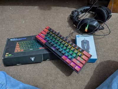 GAMING KEYBOARD FULLY MACHANICAL. GAMING MOUSE. GAMING HEADSET
