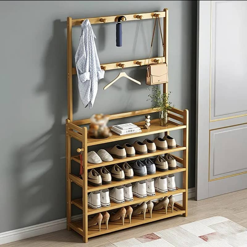 coat rack shoe shelf combo multi functional 1