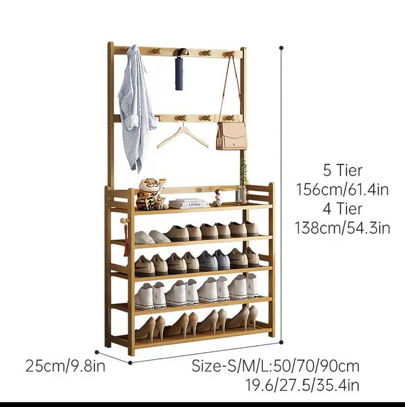 coat rack shoe shelf combo multi functional 4