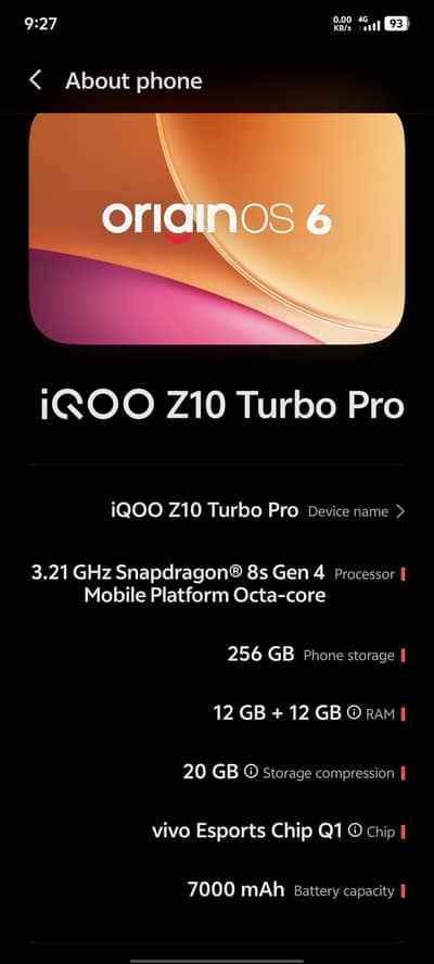 iQOO Z10 Turbo Pro Gaming set