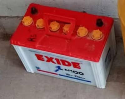 EXIDE BATTERY N100 IN GOOD & WORKING CONDITION