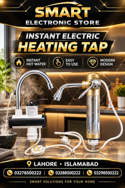 Instant Electric Water Heater Tap | Hot Water Faucet for Kitchen & Bat