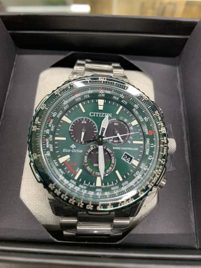 Original Citizen Promaster Sky CB5004-59W Eco-Drive Green Dial