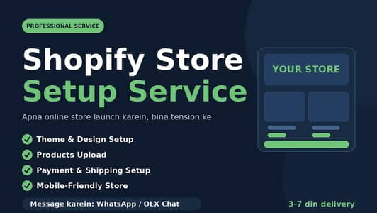 Shopify Store Setup | Professional Online Store Design Service
