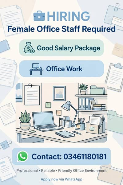 female worker needed