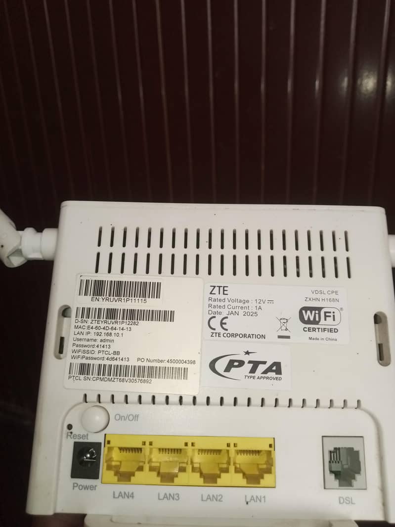 ptcl modem 0