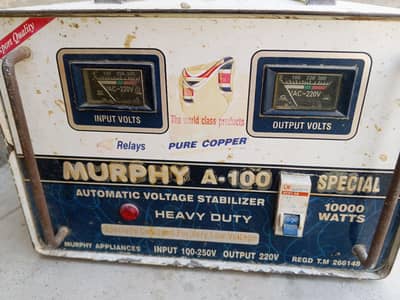 MURPHY STIBLIZER A100 10000 watts