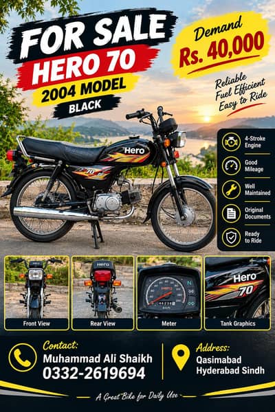Hero 70 (2004) for sale