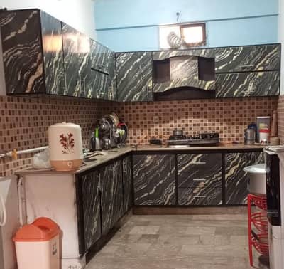 new installed kitchen cabinet L shape