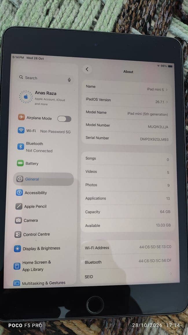 iPad mini 5 2