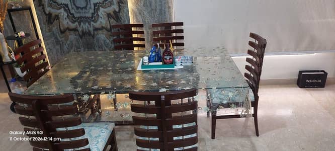 Home Used Dining Table Set For Sale