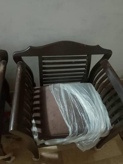 2 Seater wooden sofa