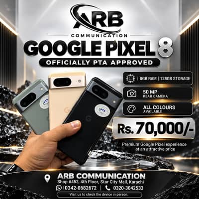 Google Pixel 8 8GB RAM 128GB Storage | Official PTA Approved
