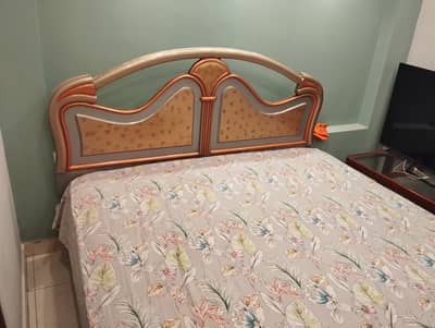 Bed with mattress