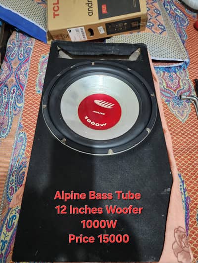 Alpine 1000W Basstube for Sale 12 pInche