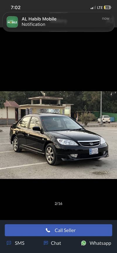 Honda Civic Oriel 2005