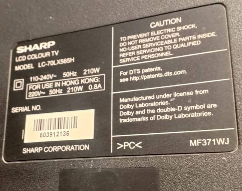 70 INCH ANDROID SHARP LED 6