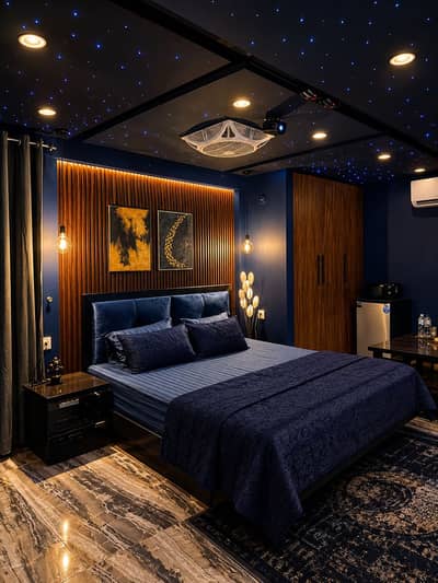 Starlight & Cinema projected Studio Apartment