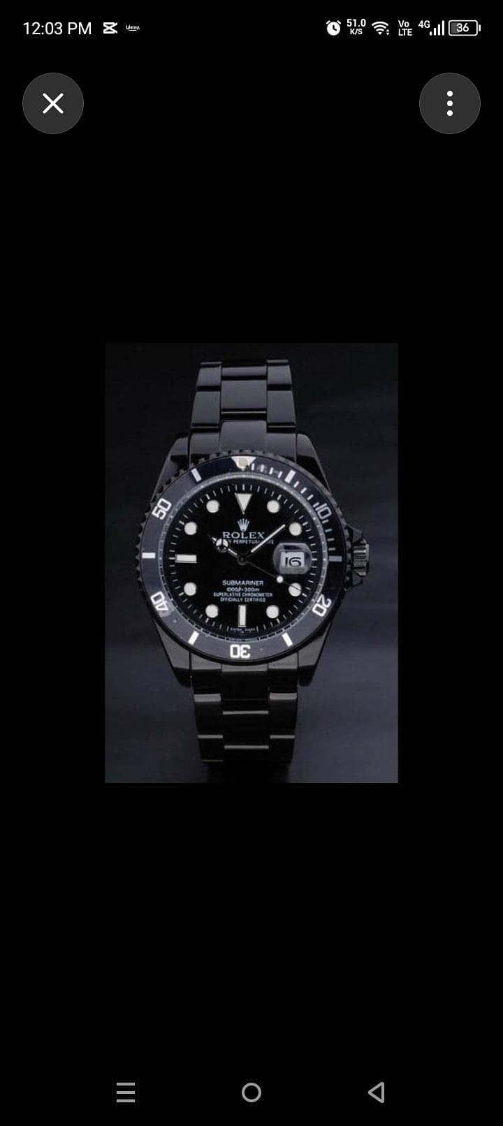 Stylish Black Luxury Men’s Watch – Elegant Design - Watches - 1120998920