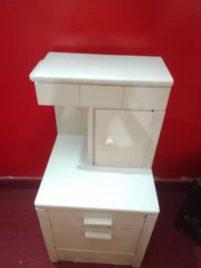 Wood side table.