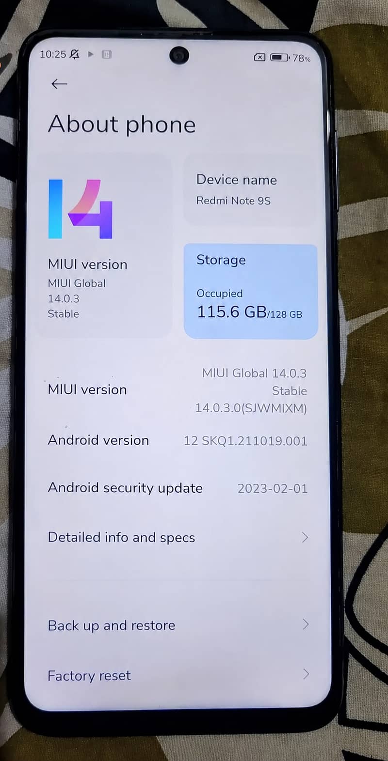 Xiaomi Redmi Note 9S 1