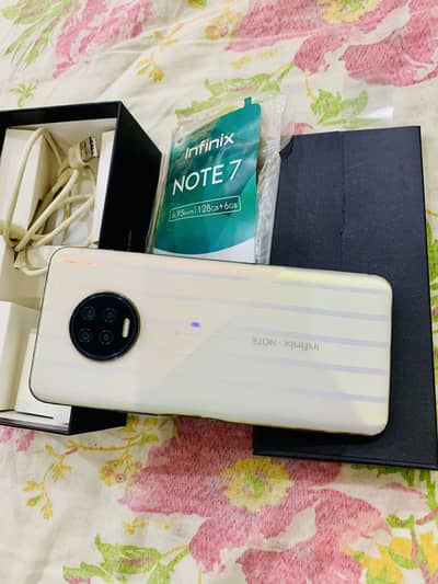 Infinix note 7 6gb ram 10/10 condition unused with full box antique