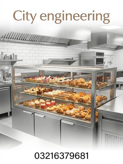 Imported Bakery Counter | Glass Display Showcase for Bakery & Sweet
