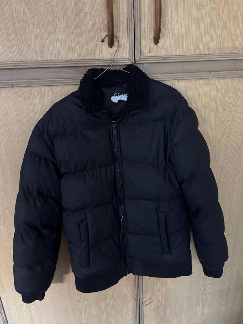 *Breakout Original Black Puffer Jacket with Sherpa Collar - Size Small ...