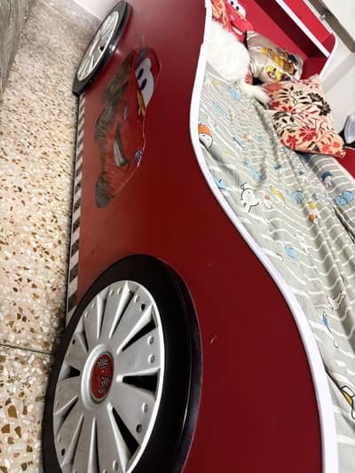 Kids Car Bed for Sale – Red Lightning McQueen Design with mattress