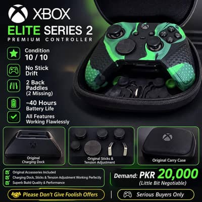 Xbox Elite Series 2 Wireless Controller – 10/10 Condition